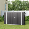 UK Black XL 210CM Bicycle Sheds Bike Tools Storage House Galvanized Steel Garden
