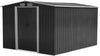 Garden Storage Shed Metal Outdoor Box w/ Base for Backyard Bike Tool 4ft-10ft