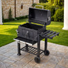 Outdoor Jr Smoker Barbecue Charcoal Portable BBQ Grill Camping Garden w/ Wheels