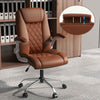 Adjustable Computer Desk Chair PU leather Executive Office Chair-Brown