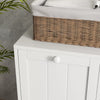 Tilt-out Laundry Storage Cabinet for Bathroom with 2 Hampers