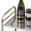 3 Tiers Storage Racks Holders ABS Stainless Steel Trolley with Wheels Kitchen