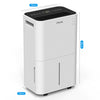 25L/Day Dehumidifier Electric Air De-Humidifier Portable Quiet 3 Modes 24H Timer