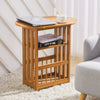Folding Magazine Rack File Holder Literature/Newspaper Storage Coffee Side Table