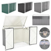 Lockable Metal Garden Wheelie Bin Storage Cabinet Bicycle Bike Shed Storage Tool