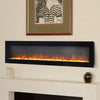 Electric Fireplace Media LED Wall Fire Wall Mounted / Standing Heater 40-100in