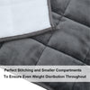 Grey Cotton/Fleece Weighted Blanket Throw Bedding Sensory Premium Adults Kids UK