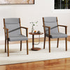2PCS Mid-Century Modern Dining Chairs Upholstered with Solid Frame