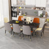 1.8m Extendable Dining Table Stretchable Marble Kitchen Table Festival Banquet