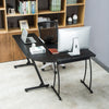 L-Shaped Corner Computer Desk PC Laptop Wood Table Workstation Home Office Black