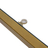 Slim Console Table Gold Metal Hallway Side Stand Glass Tabletop for Small Spaces