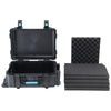 Outdoor Travel Trolley Case Foam Protective Tools Storage ABS Plastic Box +Wheel