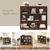 10-Cube Bookshelf 120 CM Wood Display Shelf with 2 Anti-Tipping Kits