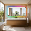Smart Large LED Bathroom Mirror RGB Illuminated Bluetooth Time Digital Display