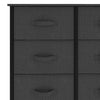 Chest of 10 Drawers, Fabric Storage Unit with Steel Frame & Wood Top