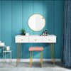 Dressing Table w/ Mirror 3 Drawers Stool Makeup Desk Vanity Table for Bedroom