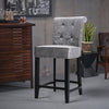 Crushed Velvet Stud Bar Stool Cafe Kitchen Barstool Dining Chair Knocker Back