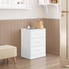 1/2x Bedside Table Cabinets w/ Charging Station Nightstand Storage Unit 3 Drawer