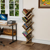 Tree Bookshelf Tall Wooden Bookcase Display Storage Shelving Units Living Room