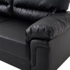 2 /3 Seater Sofa Black or Beige Faux Leather Modern Design Living Room Office