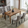 Set of 6 Velvet Dining Chairs High Back Wooden Legs for Home Dining Room Kitchen
