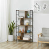 Vintage Industrial Bookcase Tall Display Storage Shelving Unit Stand Metal Retro