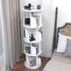 4-Layer 360° Rotating Bookshelf Bookcase Display Floor Standing Storage Rack New