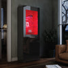 High Gloss Display Cabinet Black Sideboard Cupboard Storage Door with LED Lights