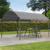 3 x 3 m Large Aluminium Pergola Patio Gazebo with Retractable Shade Canopy