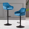 2x Bar Stools Breakfast Comfortable Swivel Gas Lift Kitchen Stool Leather Chairs