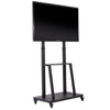 Heavy Duty Mobile TV Floor Stand Cart with Shelf Mount for 32"-80" LED LCD