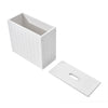 Slimline Wooden Multi-purpose Bathroom Storage Box Floor Cabinet Unit 37x33x18cm