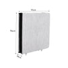 Portable Folding Bed Guest Compact Single Bedframe Guest Visitor Bed on Wheels