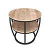 Oval Double Shelf Coffee Table