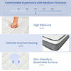 Queen Size Box-spring Mattress 23cm High Density Foam Mattress Medium Firm