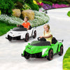 Licensed Lamborghini 4WD Kids Ride-on Toy with LED Lights-Green