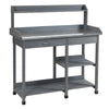 Outdoor Wooden Potting Table Garden Bench Workstation Storage Shelves NEW UK