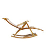 Reclining Sun Lounger Bamboo Deck Rocking Chair Bed Indoor Outdoor Folding Chair