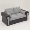Luxury 2, 3 Seater Linen Fabric Couch Sofa Corner Chaise Living Room Furniture
