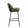 2X Breakfast Bar Stools Thickened Pad Linen Dining Chairs for Counter Kitchen