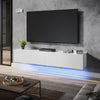 Floating TV Unit Cabinet Wall Mounted 140cm TV Stand High Gloss With LED Lights