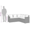 Brokky Garden Sofa with Table and Cushions L-Shaped Grey Poly I4Z3