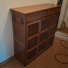 Farmhouse Shoe Storage Cabinet with Drawer & Doors 4-Tier Shoe Rack for Entryway