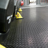 50CM*2M Rubber Flooring Matting Heavy Duty Anti-Slip Garage Checker Gym UK STOCK