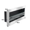 Bio Ethanol Fireplace Modern Wall Biofire 2/3 Burner Fire Place With Glass Panel