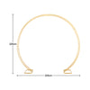 7 x 8ft Wedding Double Tube Arch Frame Moon Gate Flower Balloon Rack Party Stand