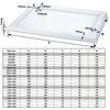 Slimline Rectangle/Square Shower Tray Stone Resin For Enclosure With FREE Waste