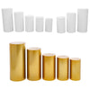 3/5PCS Metal Plinth Cylinder Dessert Cake Pedestal Wedding Flower Display Stand