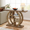 108cm Console Table, 4-Tier Farmhouse Wooden Sofa Table Narrow Entryway Table
