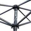 Garden Patio Parasol Sun Shade UV Protection Umbrella Steel Tilting Crank Handle